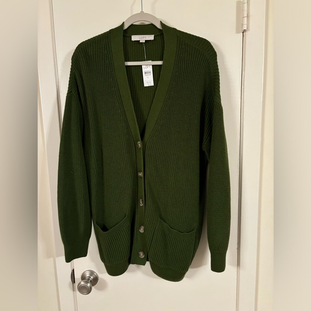 NWT Loft Boyfriend Cardigan, size XL